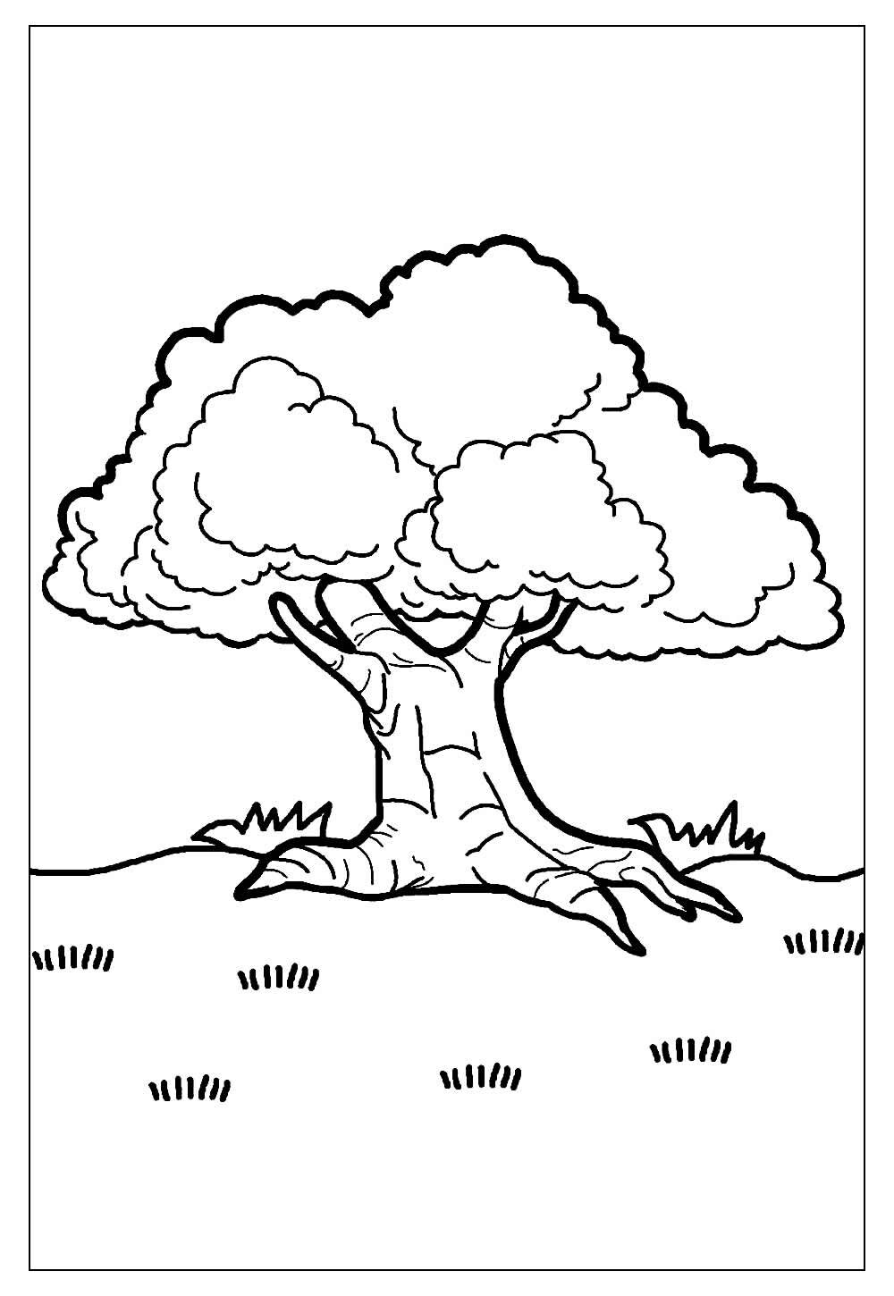 Desenho de Árvore para colorir