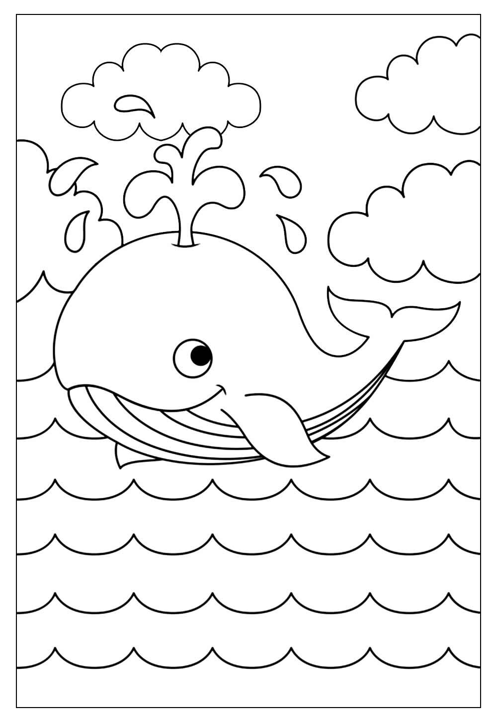 77+ Desenhos de Baleias para Imprimir e Colorir em Casa