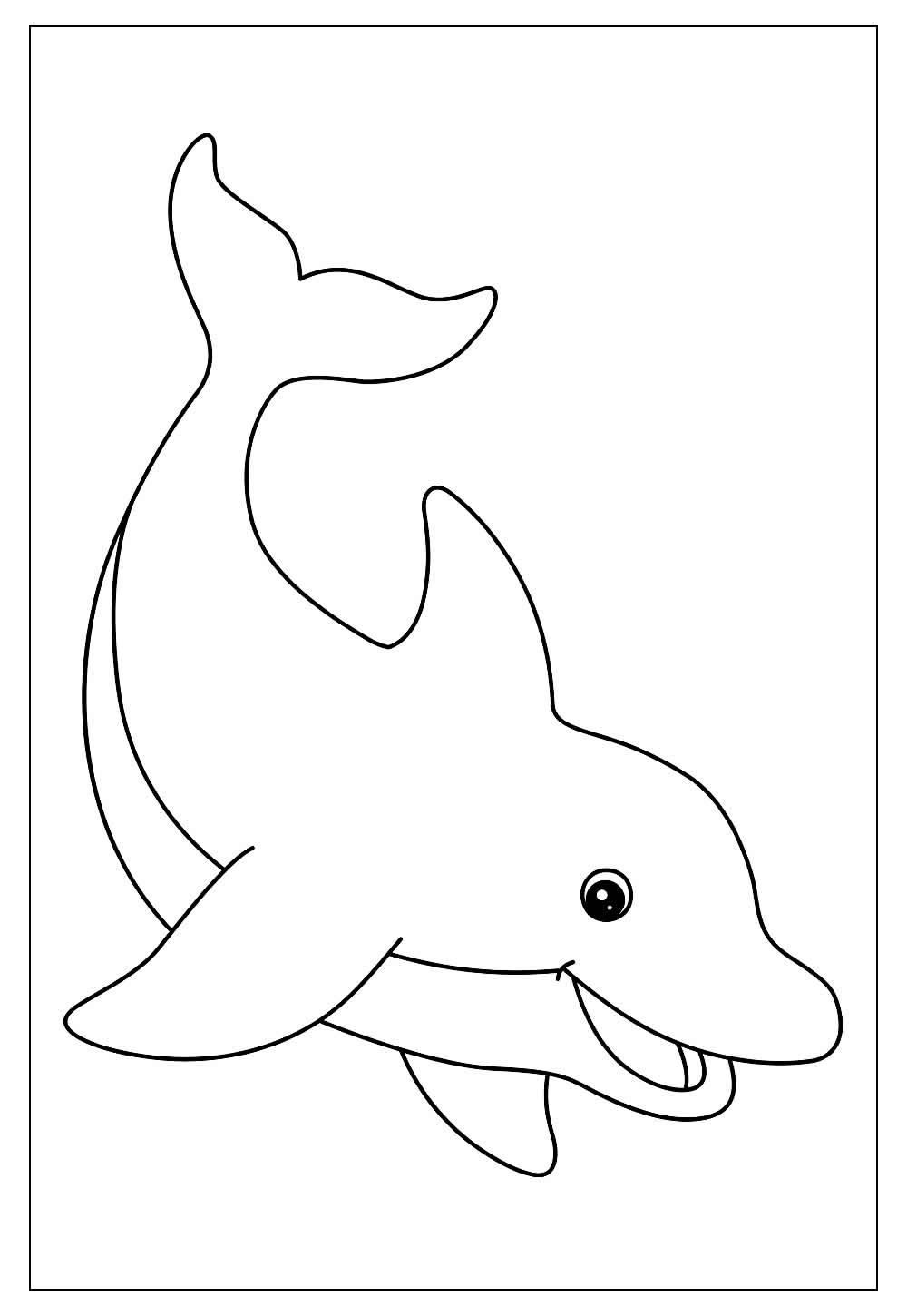 Desenhos de Golfinhos para Colorir e Imprimir - Tudo Para Colorir