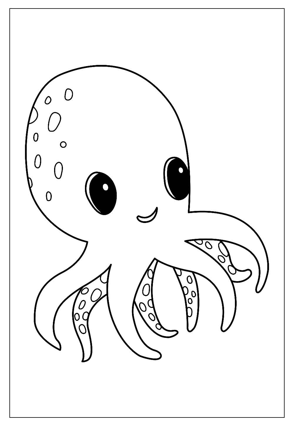Desenhos de Polvo para Colorir e Imprimir - Tudo Para Colorir