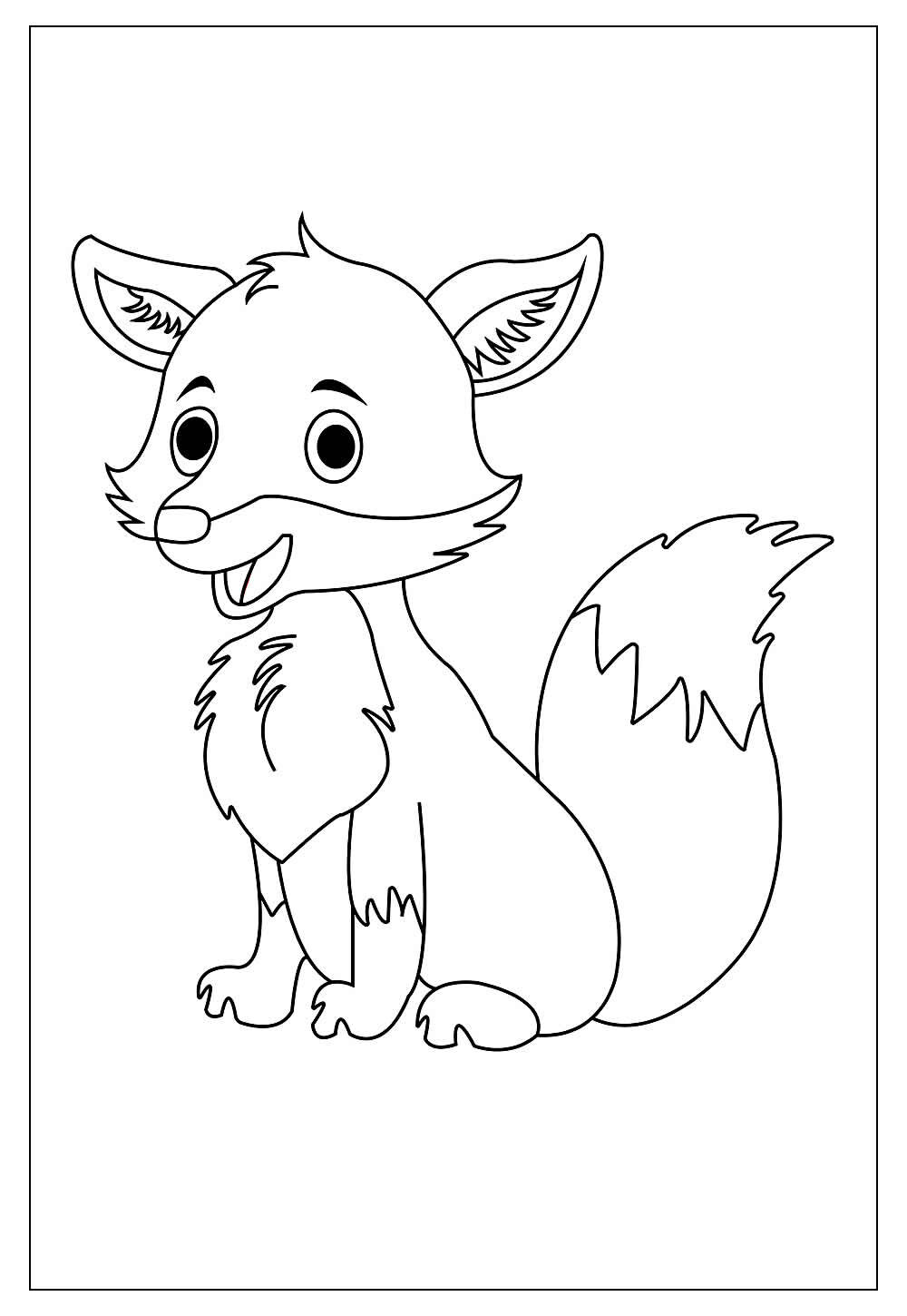 Desenho de Raposa para adultos para colorir - Tudodesenhos