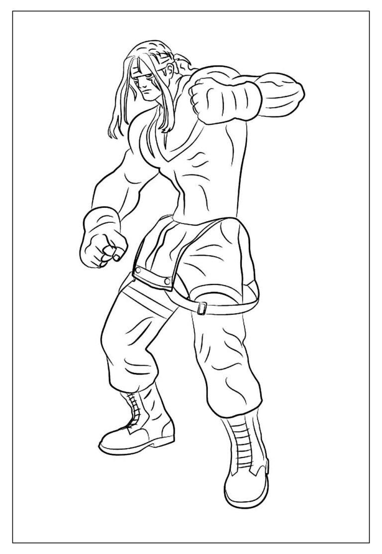 Desenhos de Street Fighter para Colorir e Pintar