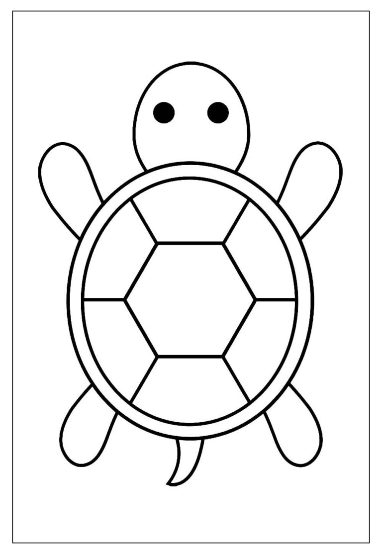 Desenhos de Tartaruga para Colorir e Imprimir - Tudo Para Colorir