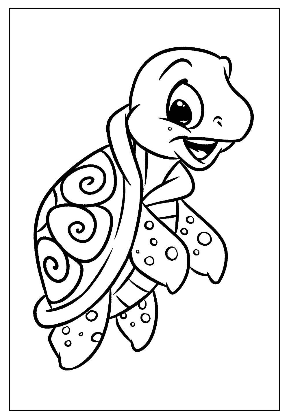 Desenhos de Tartaruga para Colorir e Imprimir - Tudo Para Colorir