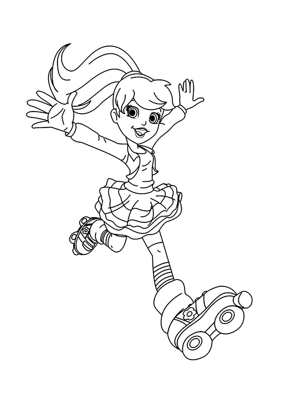 Página para Colorir da Polly Pocket