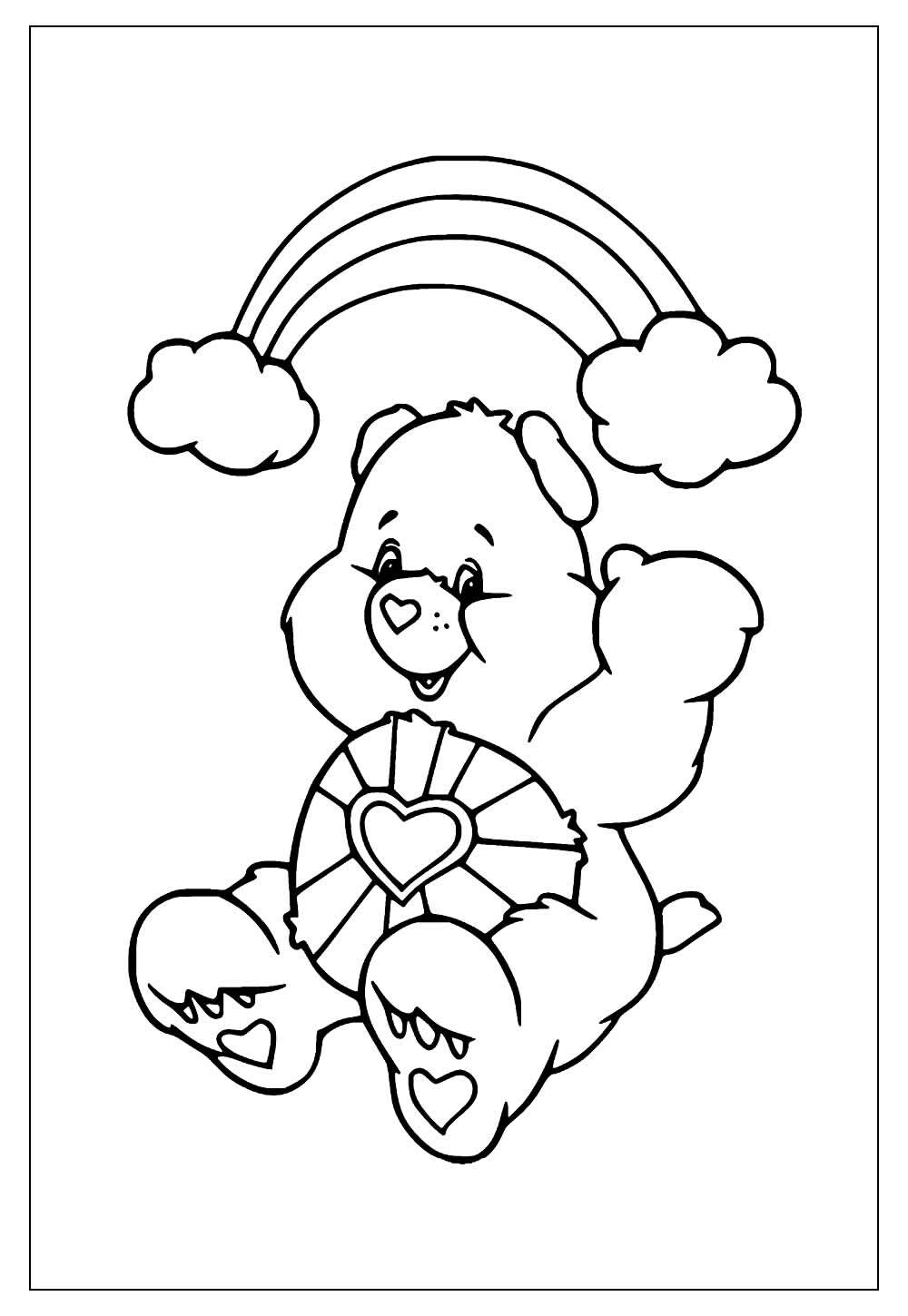 Desenhos dos Ursinhos Carinhosos para colorir