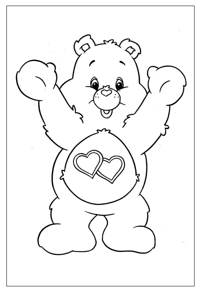 Desenhos dos Ursinhos Carinhosos para Colorir e Imprimir