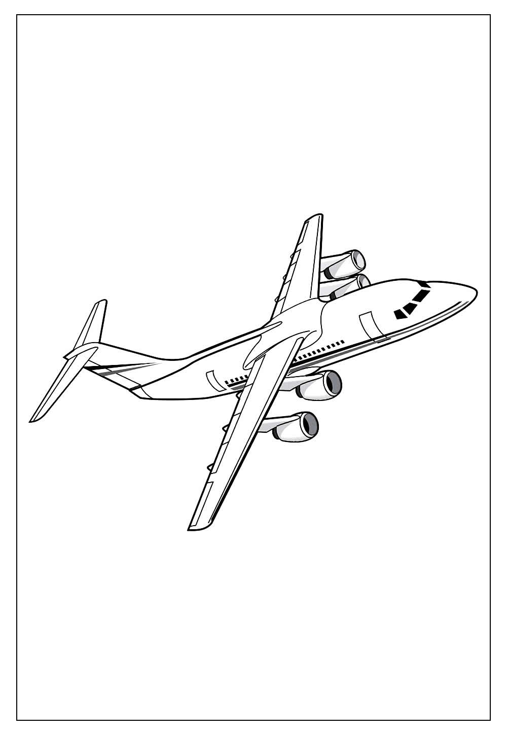 Desenhos de Avião para Colorir e Imprimir - Tudo Para Colorir