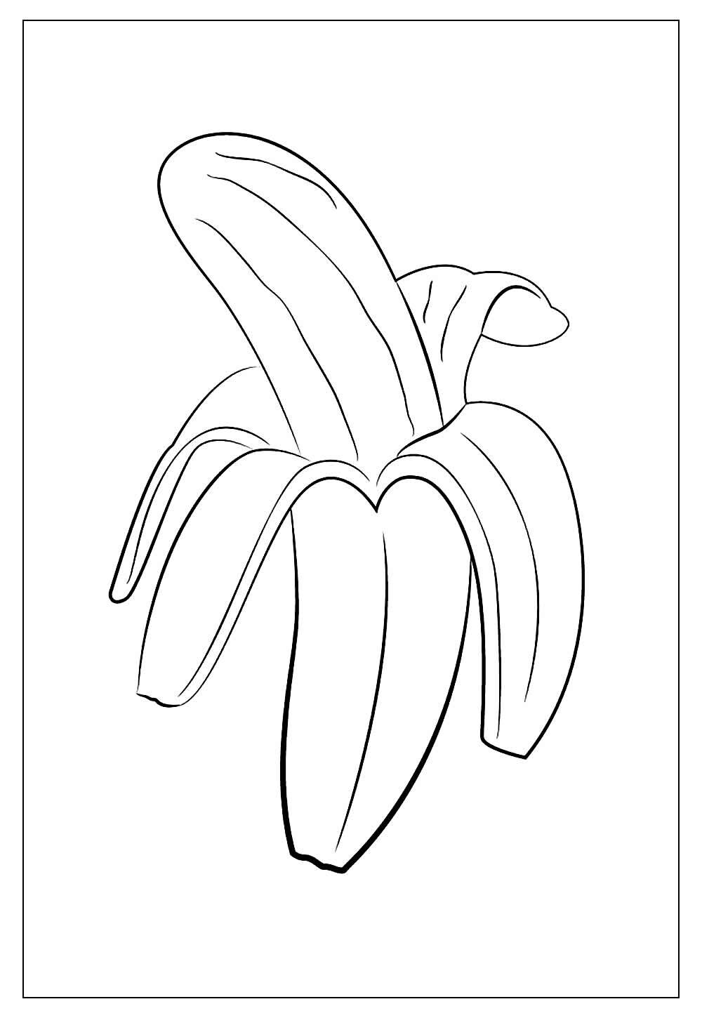 Banana para Colorir e Pintar [ 2023 ]
