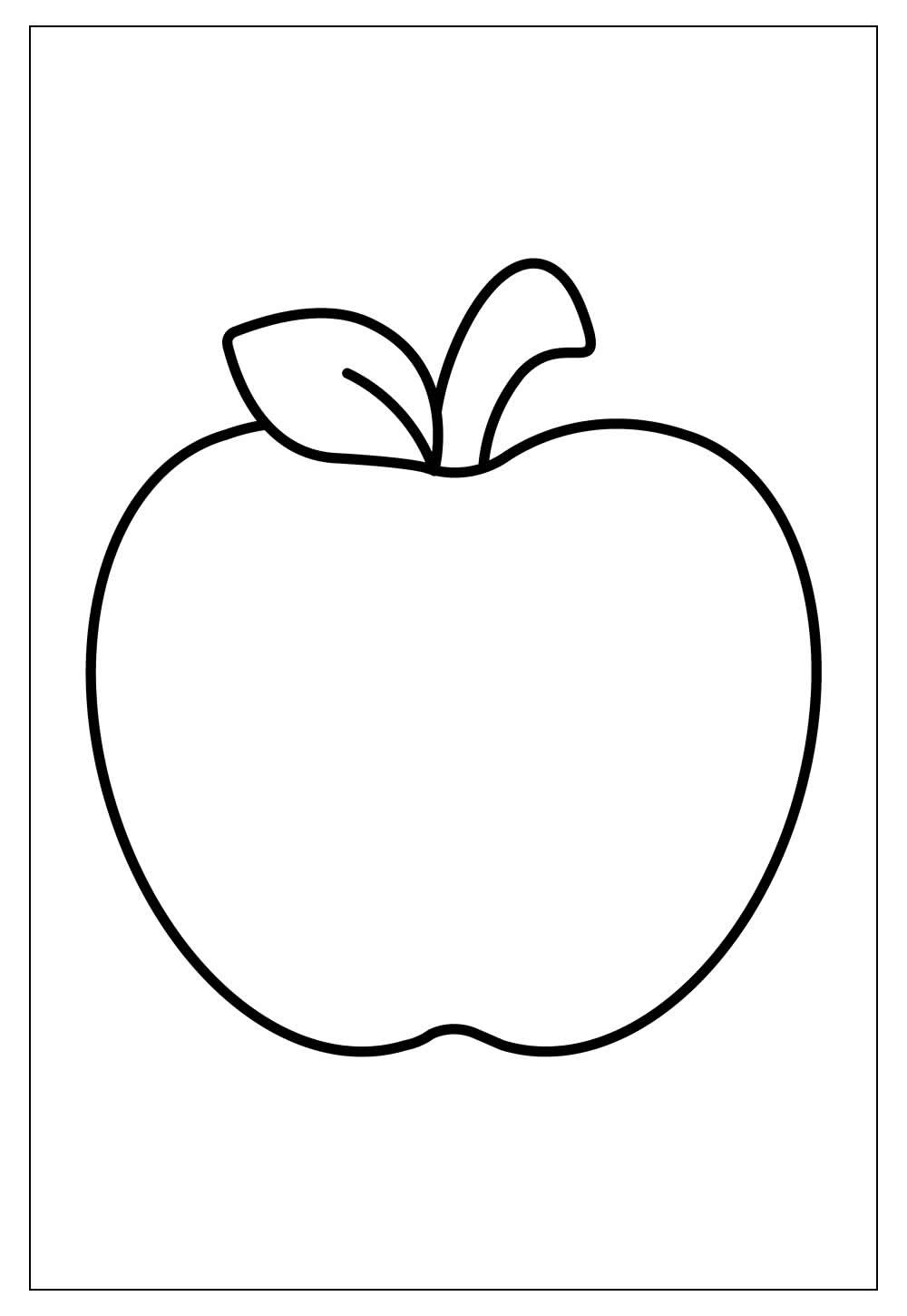 Desenhos de Maçã para Colorir e Imprimir - Tudo Para Colorir