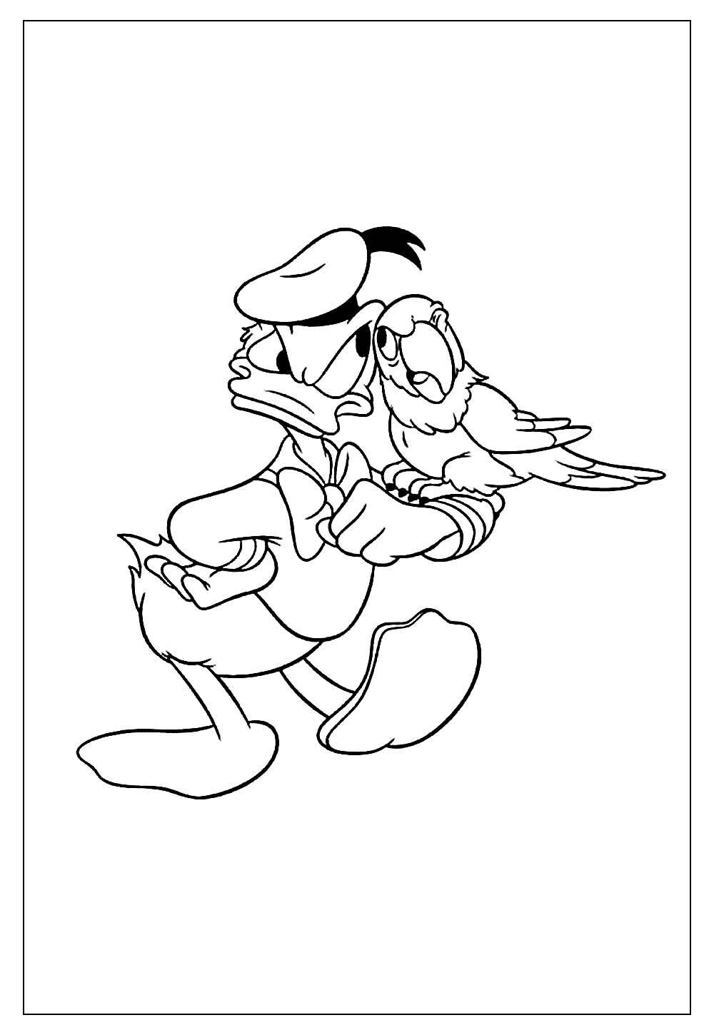 Desenhos do Pato Donald para colorir - Bora Colorir