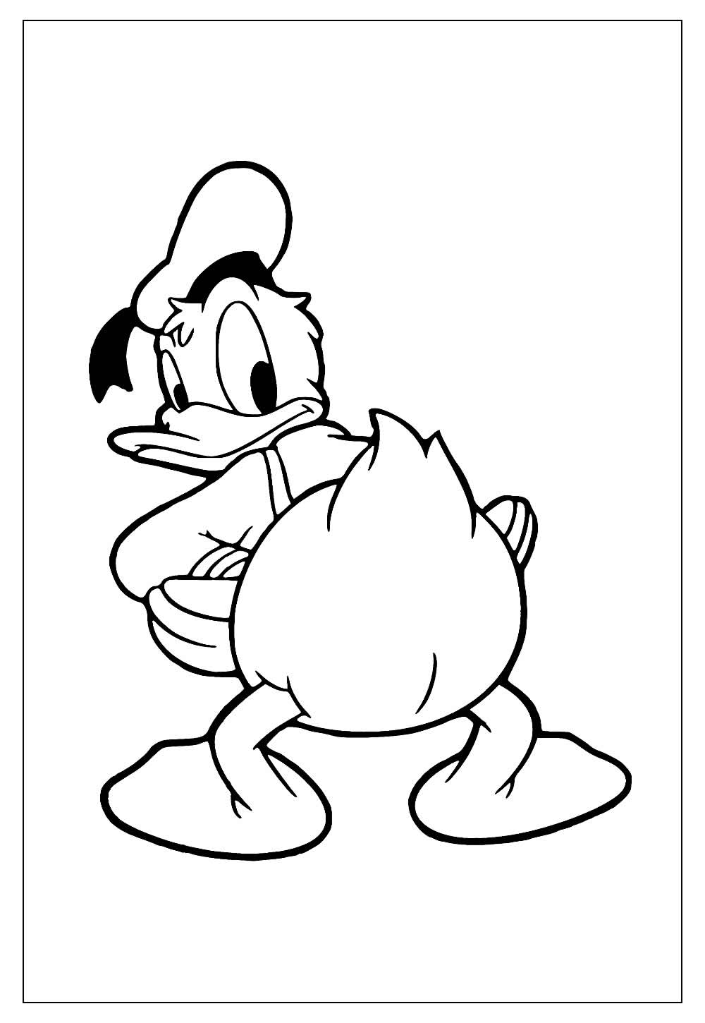 Desenhos do Pato Donald para Colorir e Pintar - Tudo Para Colorir