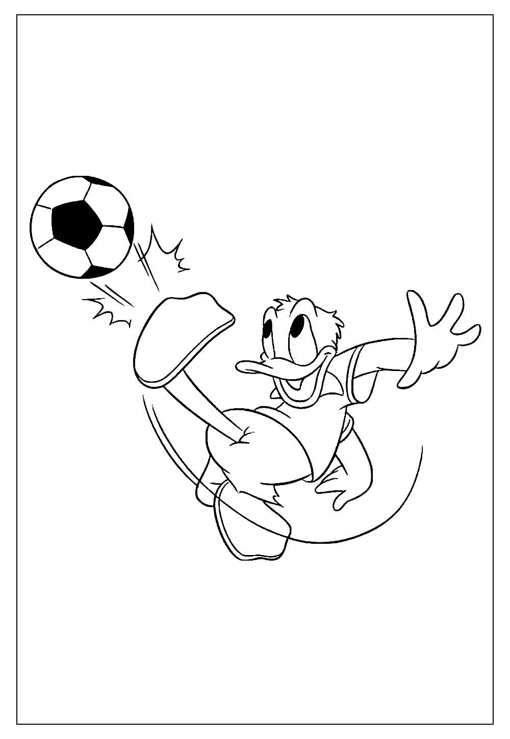 Desenhos do Pato Donald para Colorir e Pintar - Tudo Para Colorir
