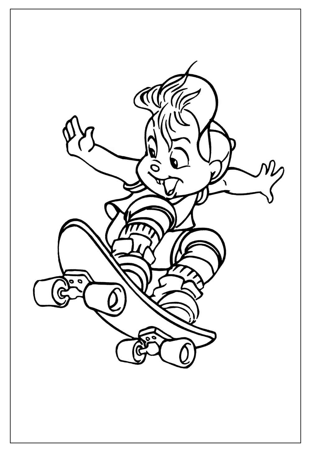 Desenhos de Skate para Colorir e Imprimir - Tudo Para Colorir