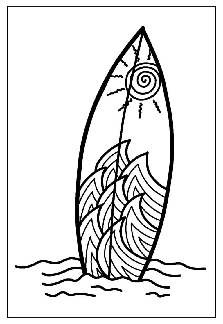 Desenhos De Surf Para Colorir E Imprimir Tudo Para Colorir 5317