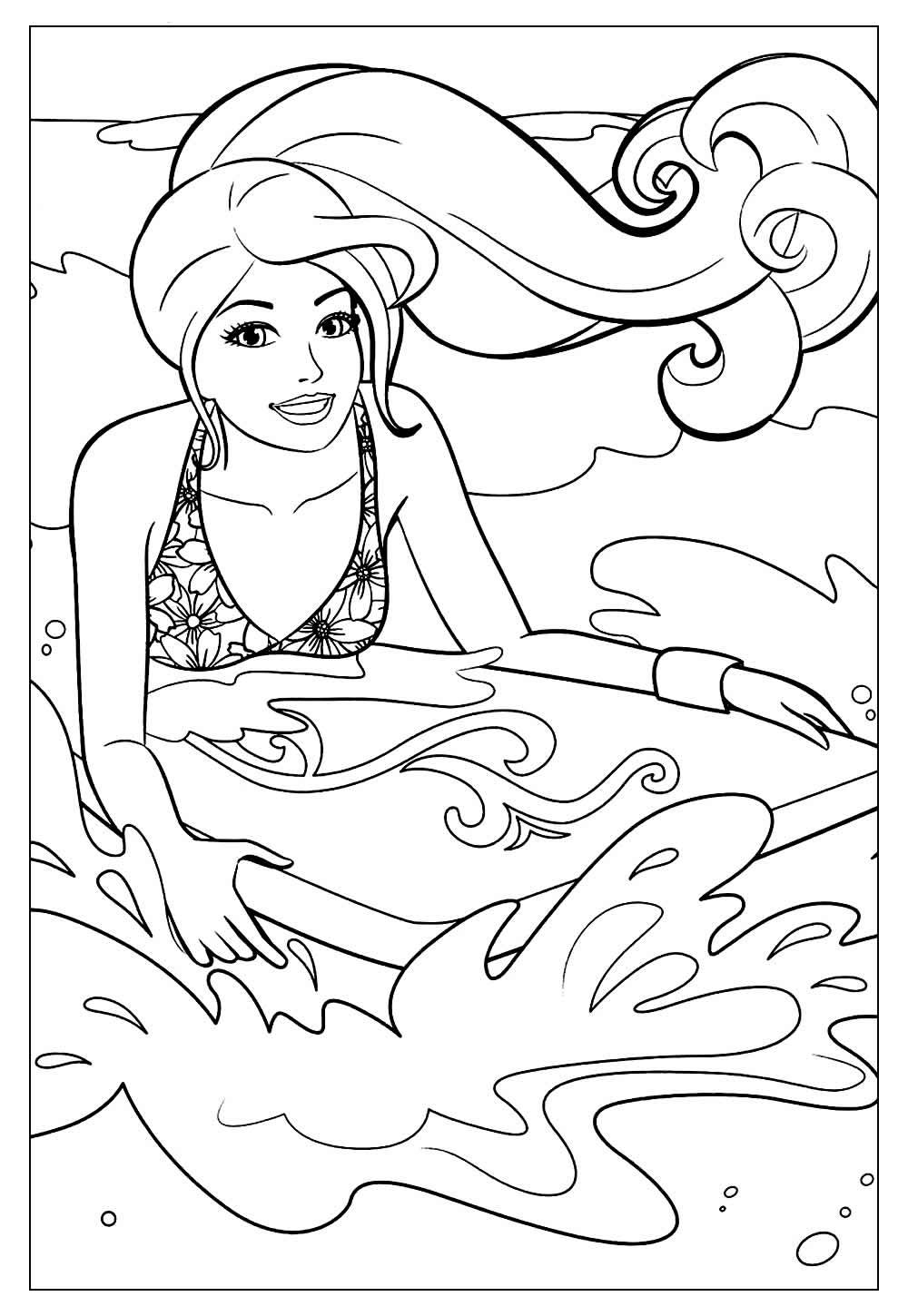 Desenhos de Surf para Colorir e Imprimir - Tudo Para Colorir