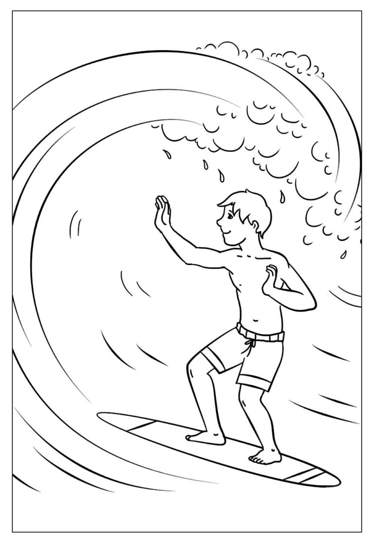 Desenhos De Surf Para Colorir E Imprimir Tudo Para Colorir 7351