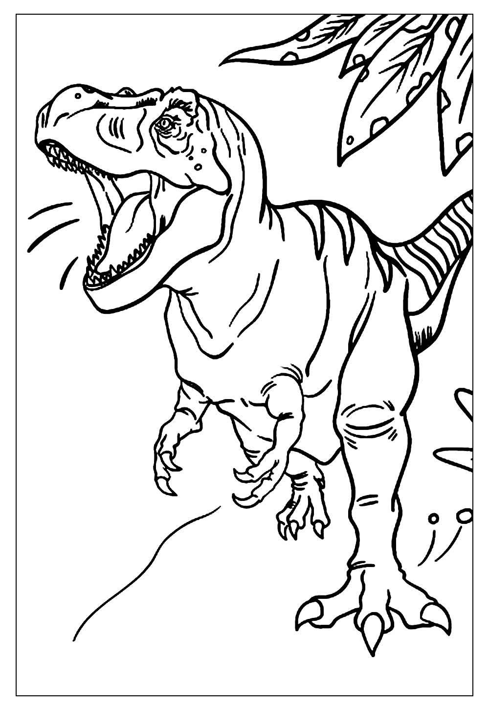 Desenhos de Tiranossauro Rex para Colorir - Tudo Para Colorir