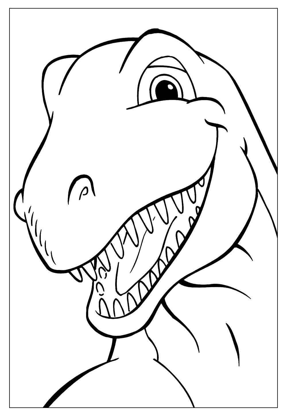 Desenho de Tiranossauro Rex