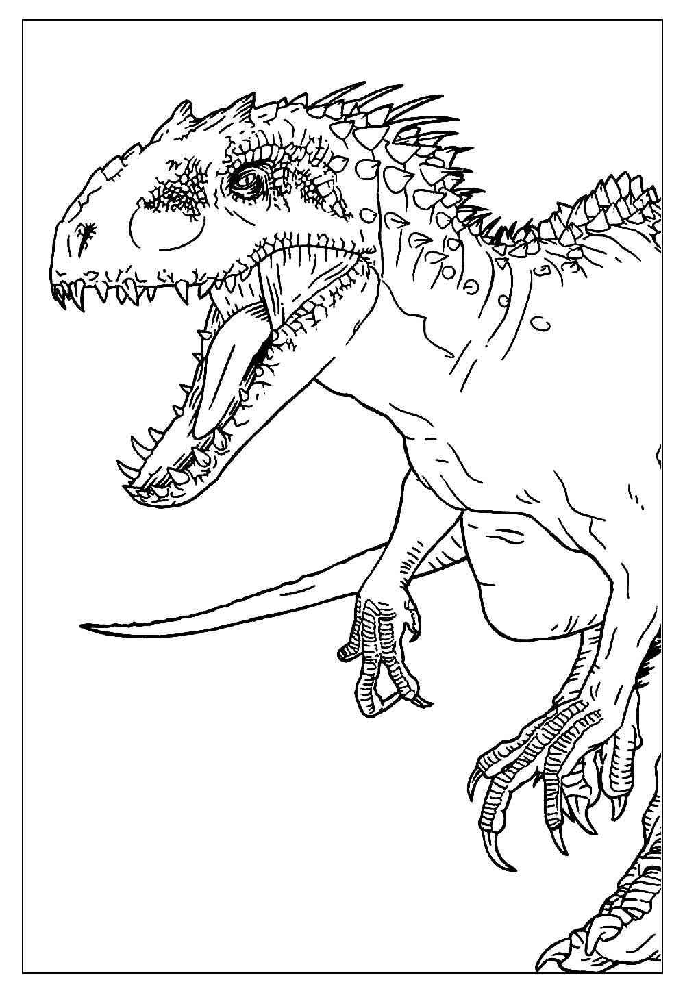 Desenhos de Tiranossauro Rex para Colorir - Tudo Para Colorir