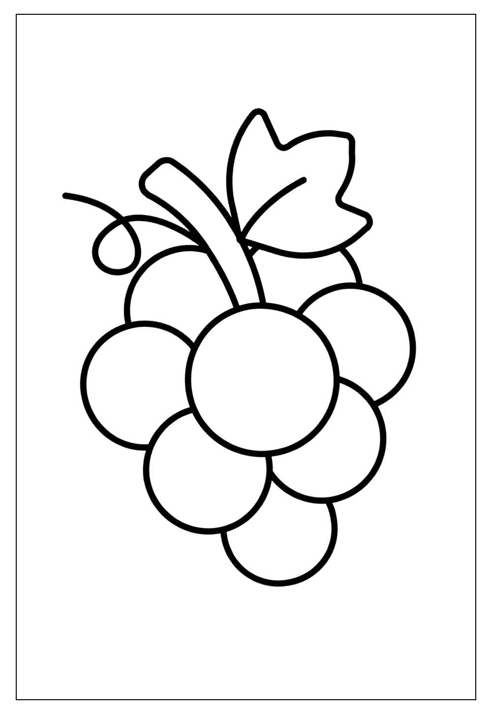 Desenhos de Uva para Colorir e Pintar - Tudo Para Colorir