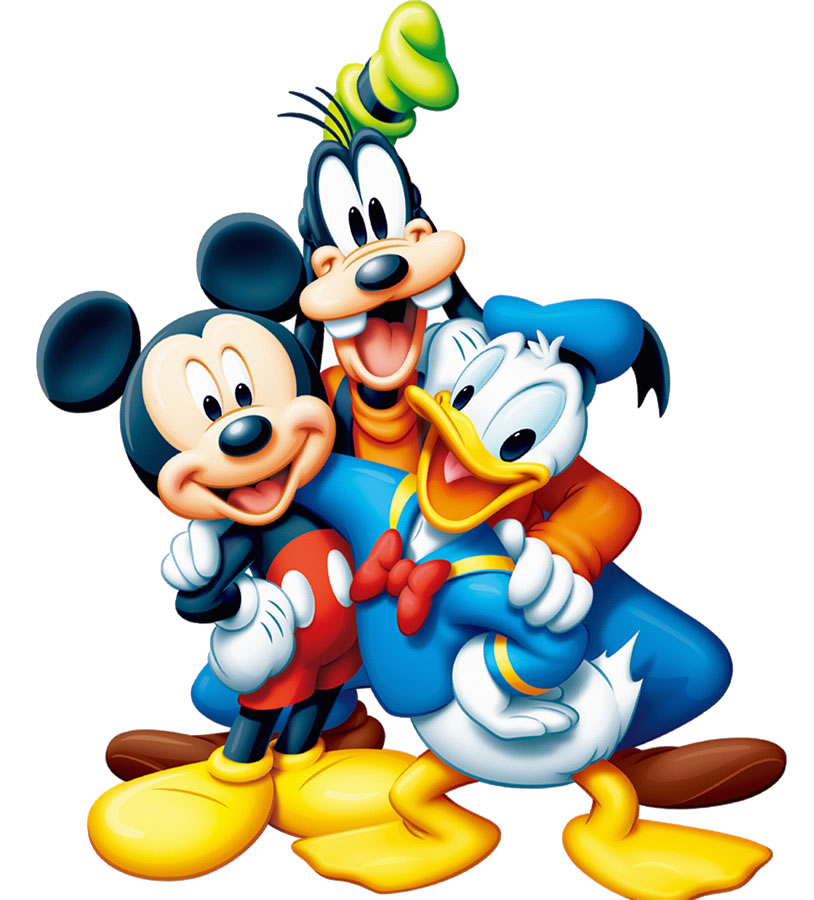 Imagem do Mickey, Pateta e Pato Donald