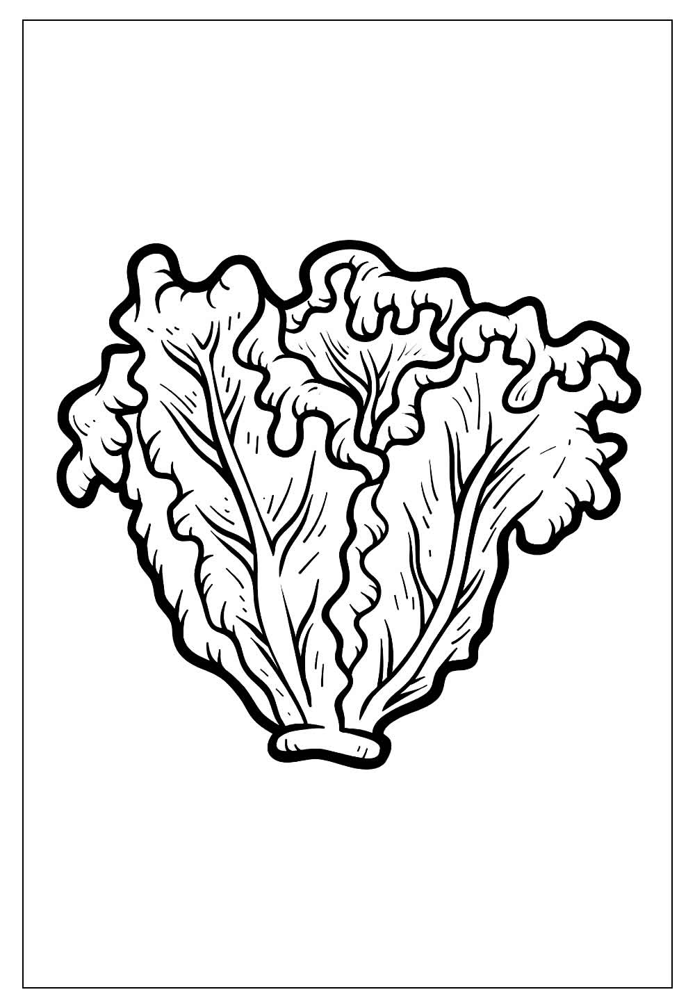 Desenhos de Alface para Colorir e Imprimir - Tudo Para Colorir