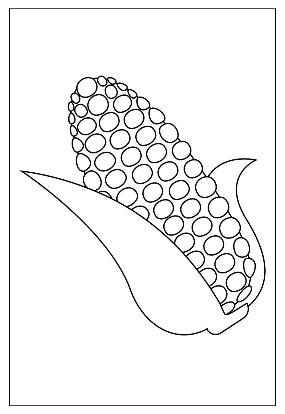 Desenhos de Milho para Colorir e Imprimir - Tudo Para Colorir