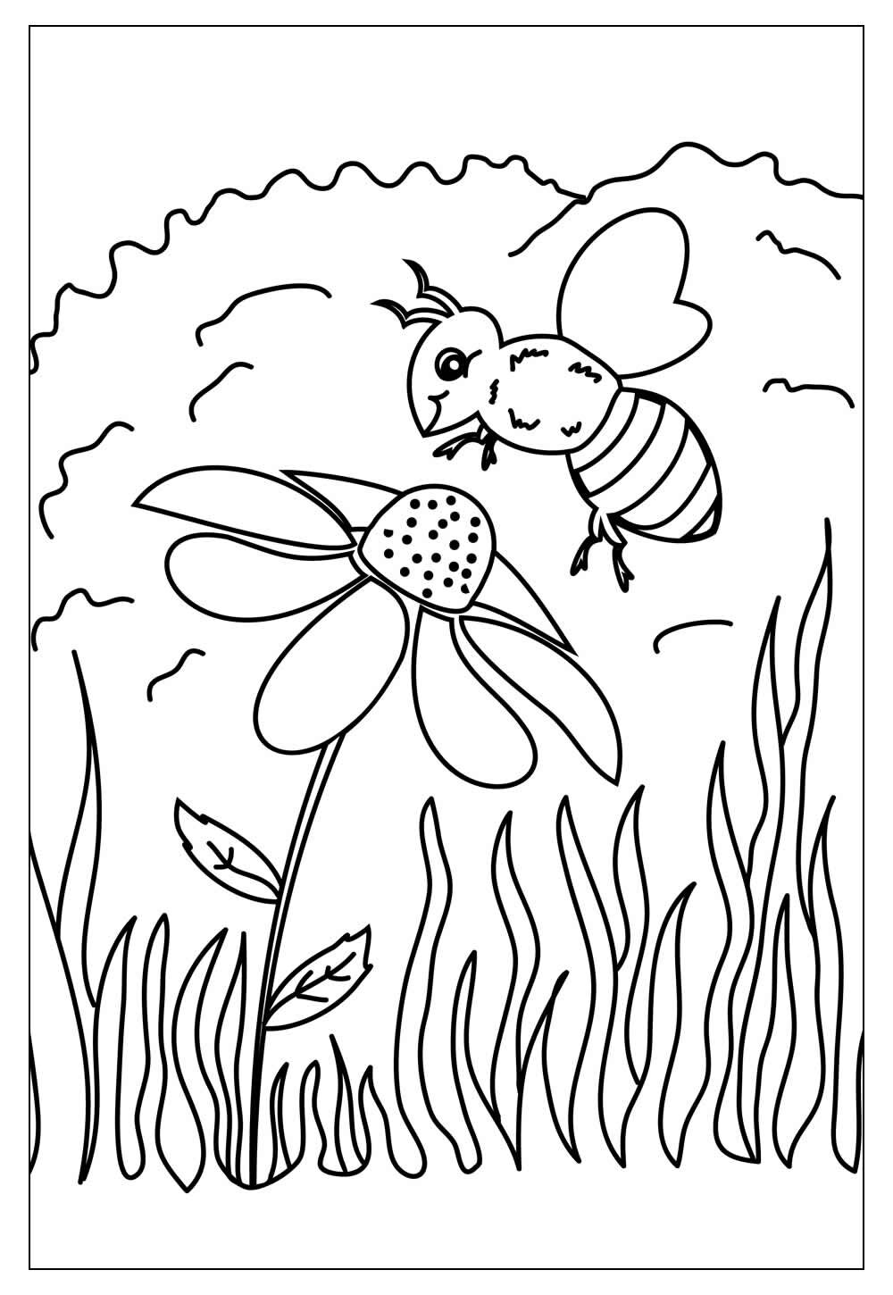 Desenhos para colorir de desenho da vespiquen, a abelha pokémon para colorir  