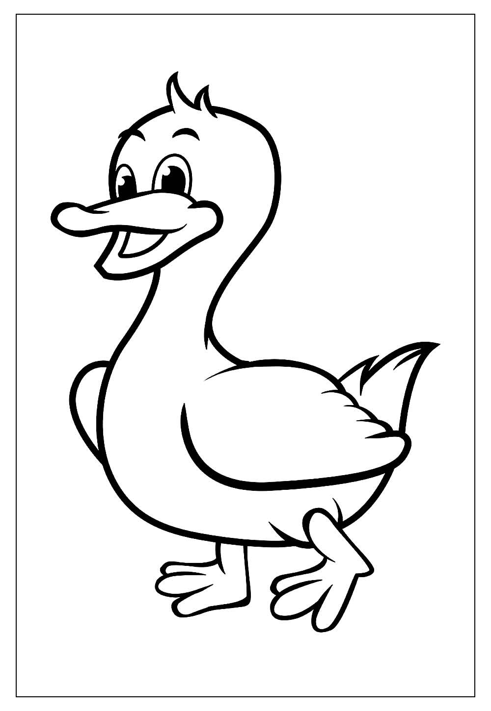 Desenhos de Pato para Colorir e Pintar - Tudo Para Colorir