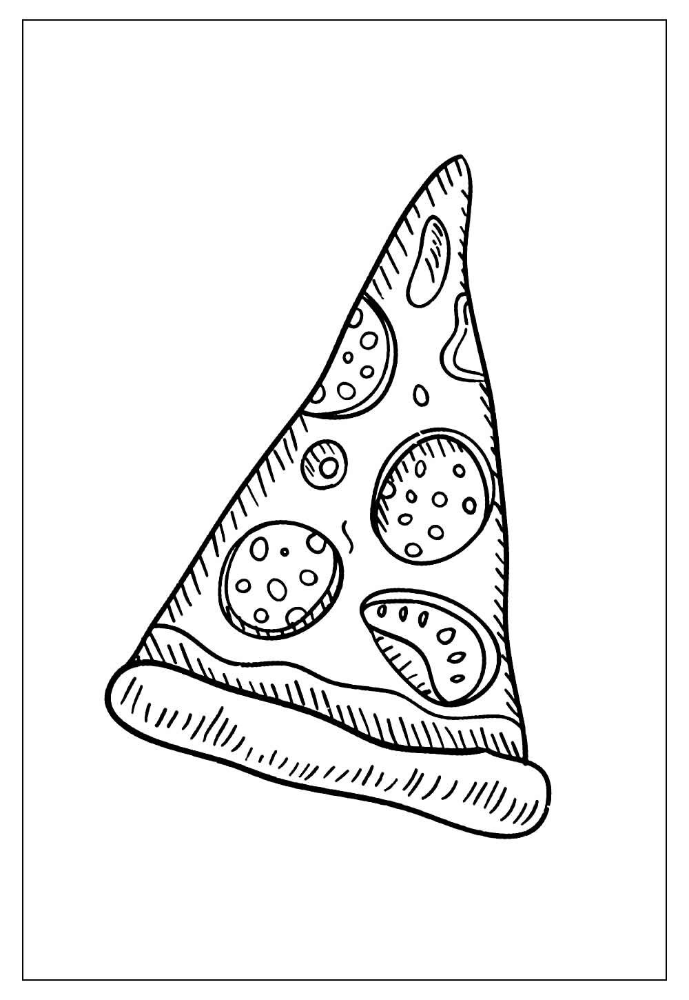 Desenho de Pizza