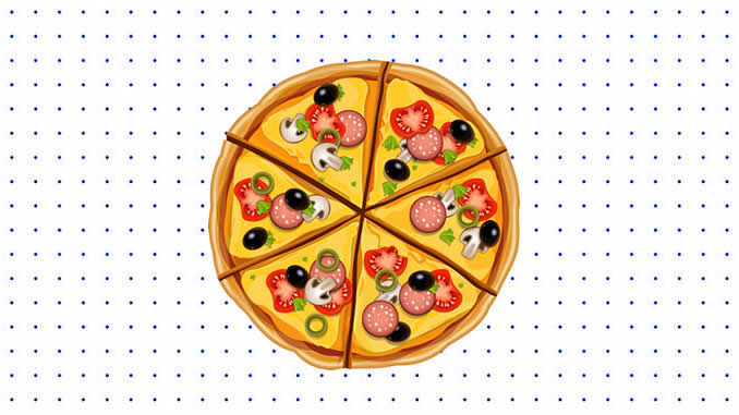 Desenhos de Pizza para Colorir