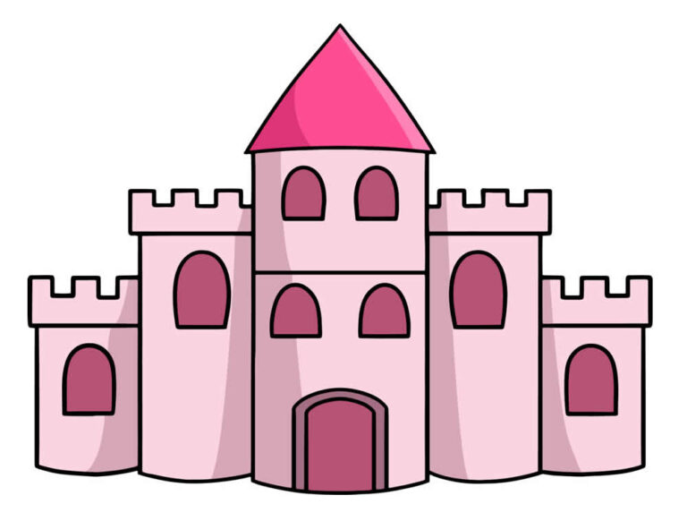Desenhos de Castelo para Colorir e Imprimir - Tudo Para Colorir
