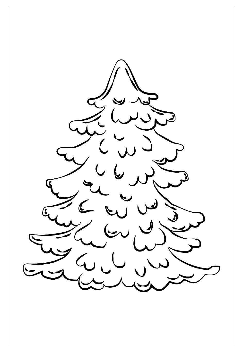 Desenhos de Árvore de Natal para Colorir