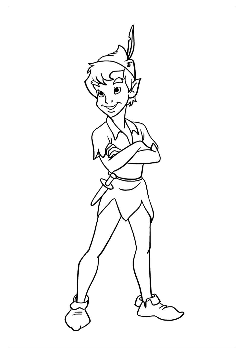 Desenhos do Peter Pan para Colorir e Pintar - Tudo Para Colorir