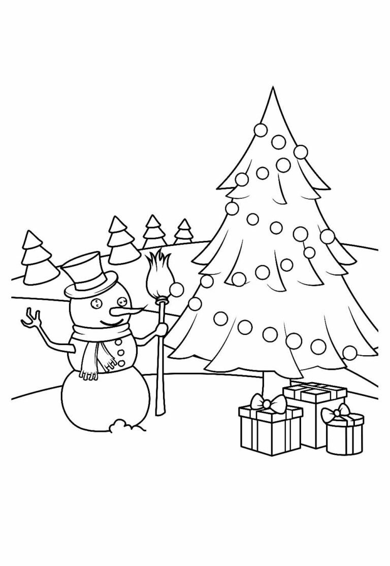 Desenhos de Natal para Pintar e Colorir - Tudo Para Colorir