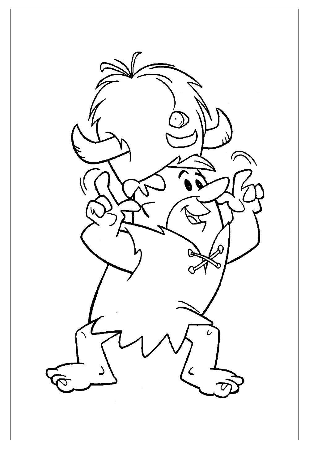 Desenhos de Flintstones para colorir - Barney