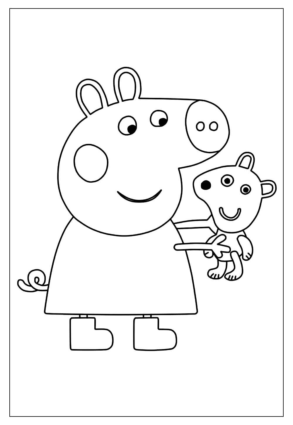 Desenhos Peppa Pig para colorir