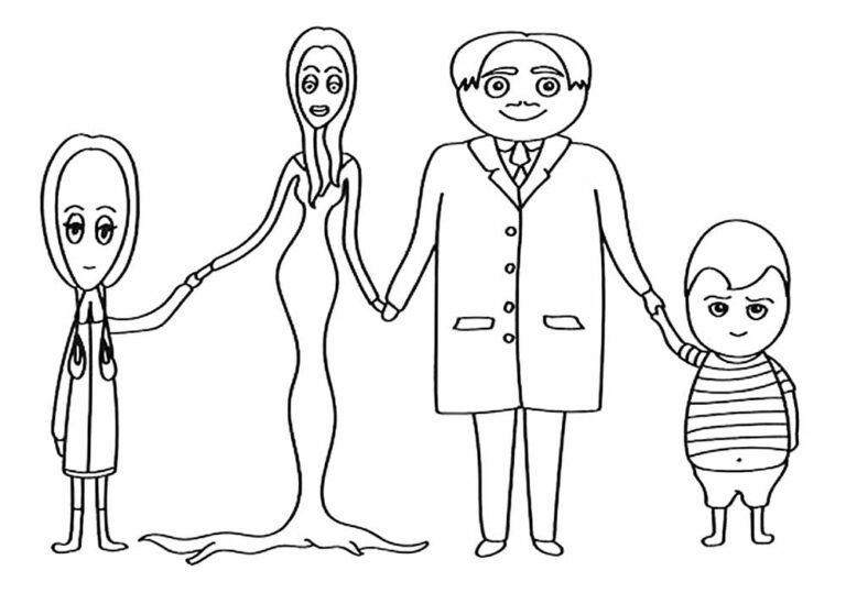 Desenhos da Wandinha para Colorir e Pintar - Tudo Para Colorir