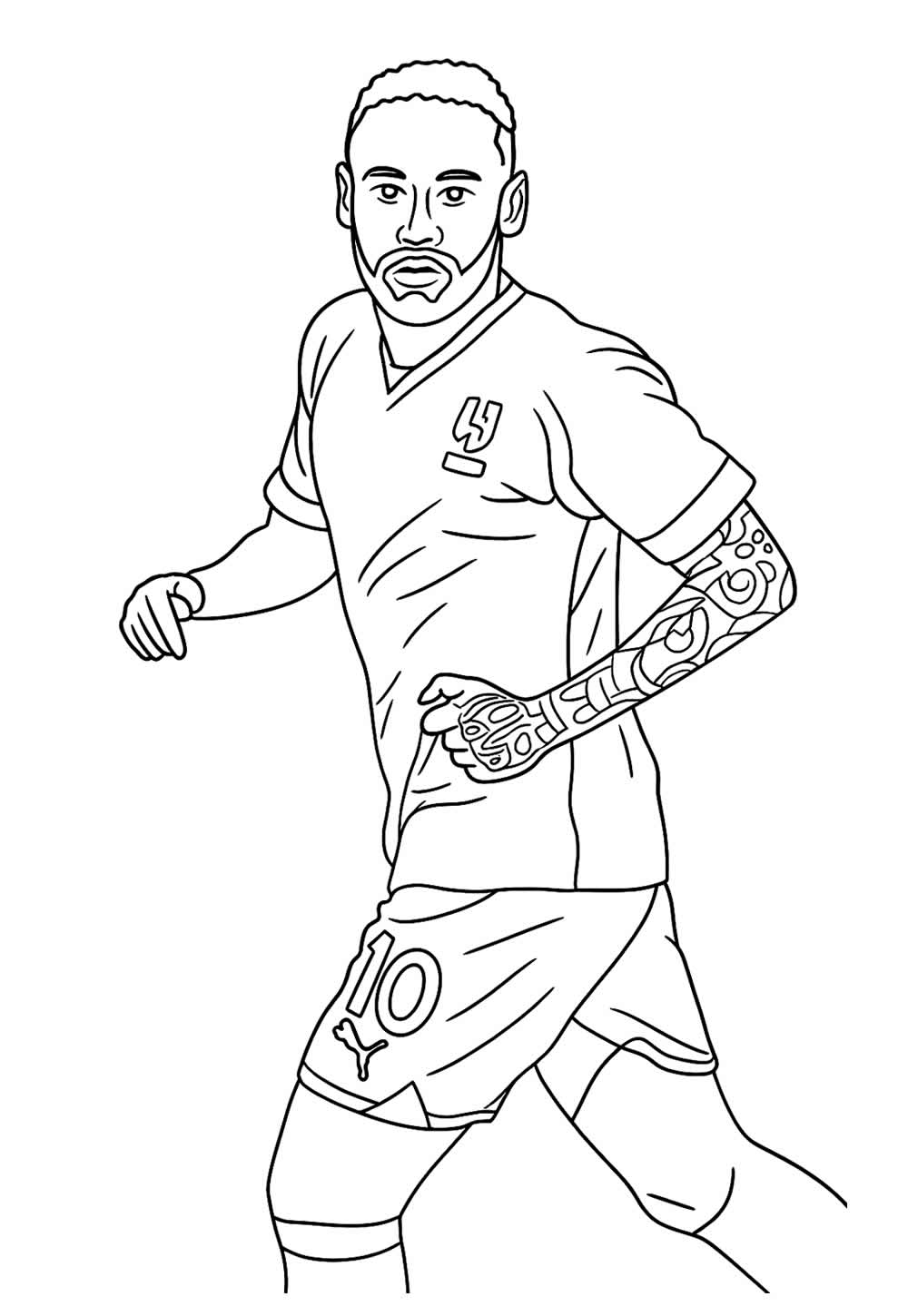 Desenho de Neymar
