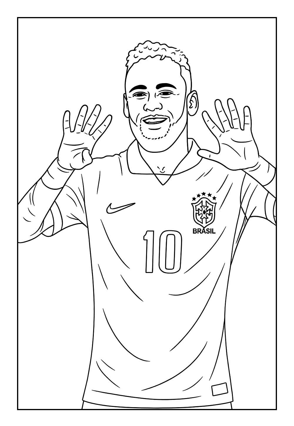 Desenho de Neymar