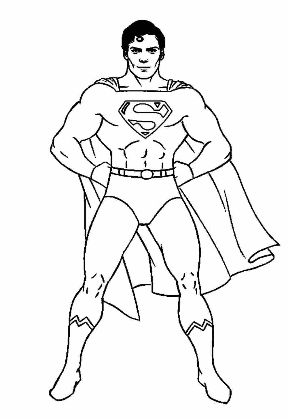 Desenho Imprimir Colorir Super-Homem