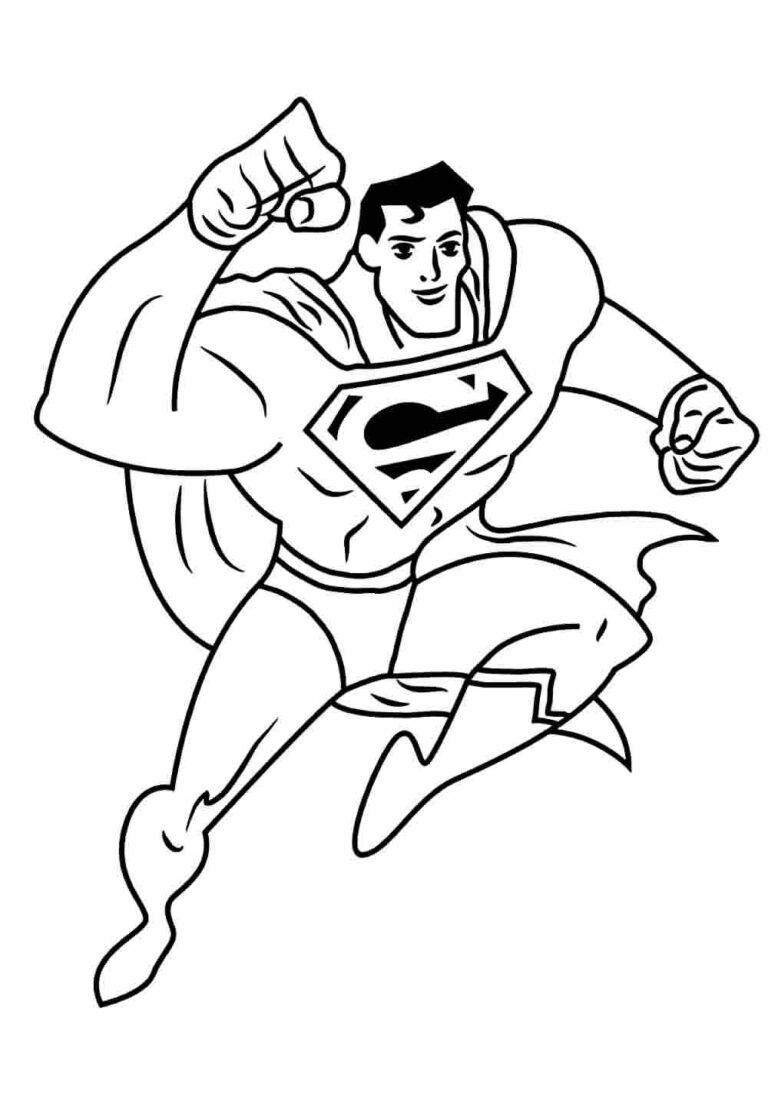 Desenhos do Super-Homem para Colorir e Pintar