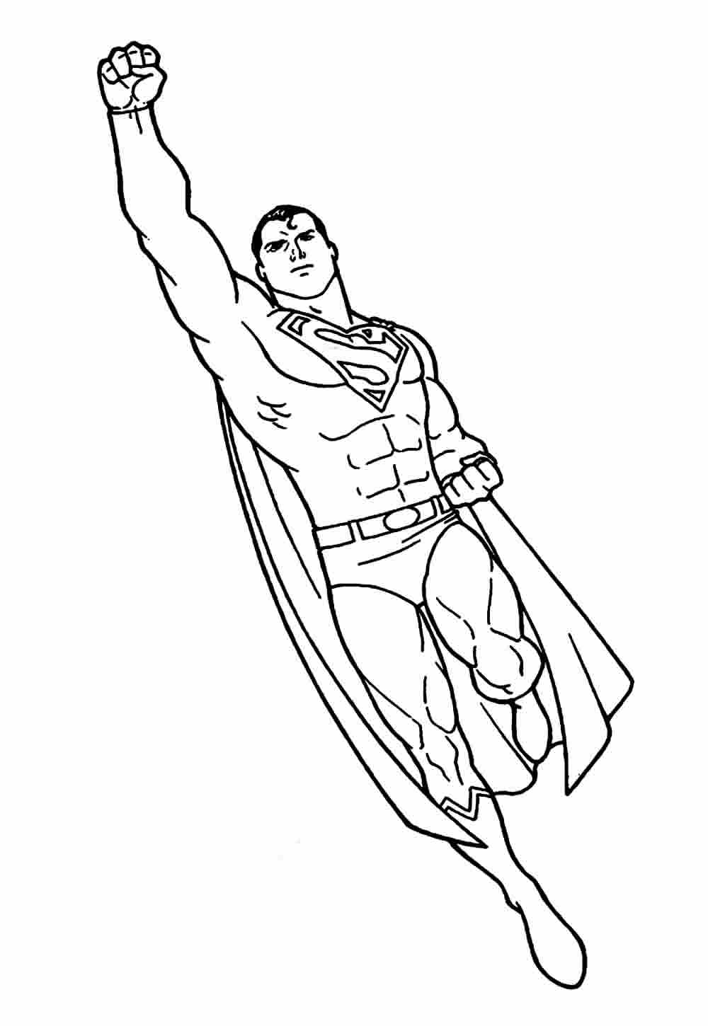 Desenho de Super-Homem para pintar