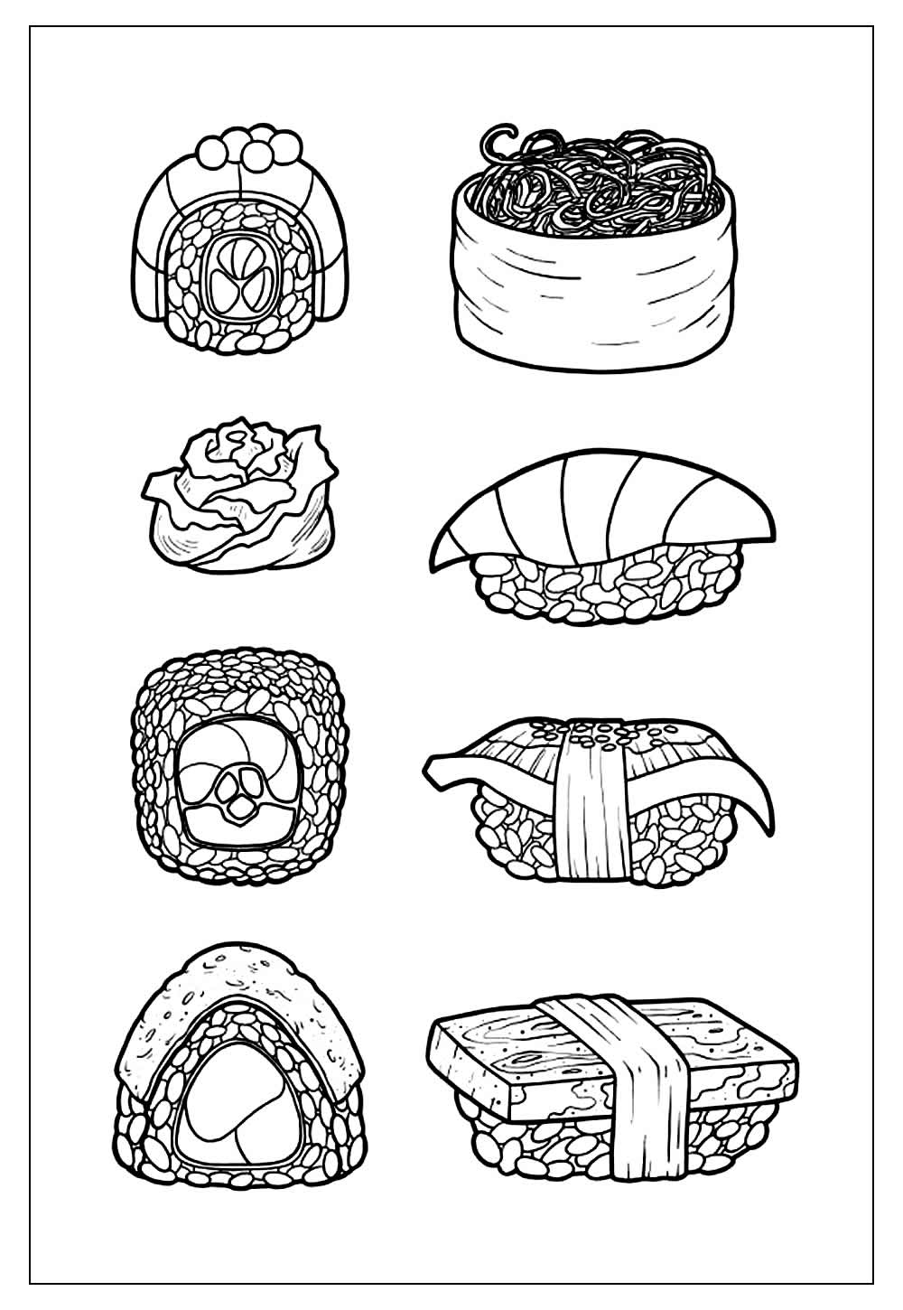 Desenhos De Sushi Para Colorir E Imprimir Tudo Para Colorir