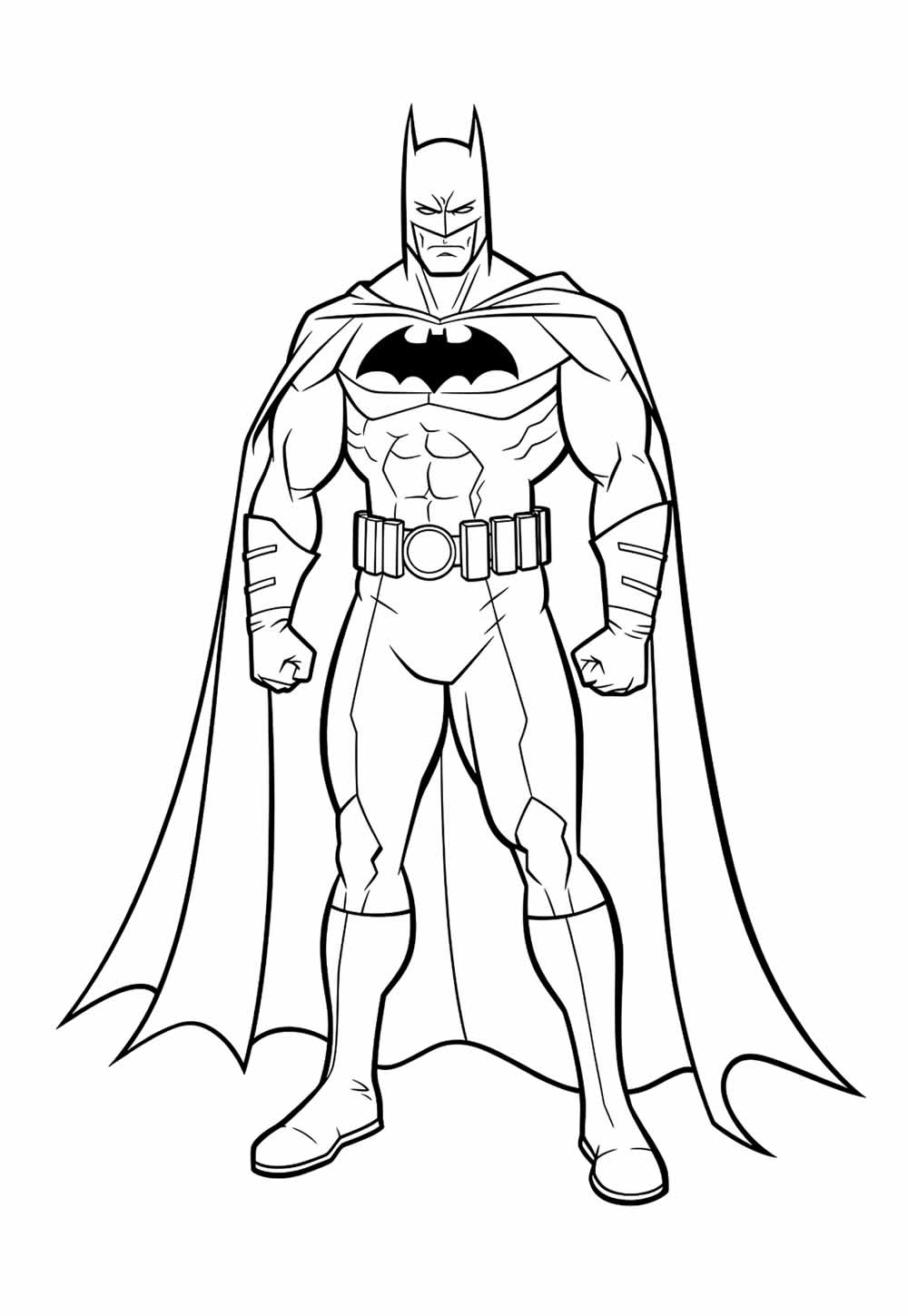 Desenho de Batman para colorir