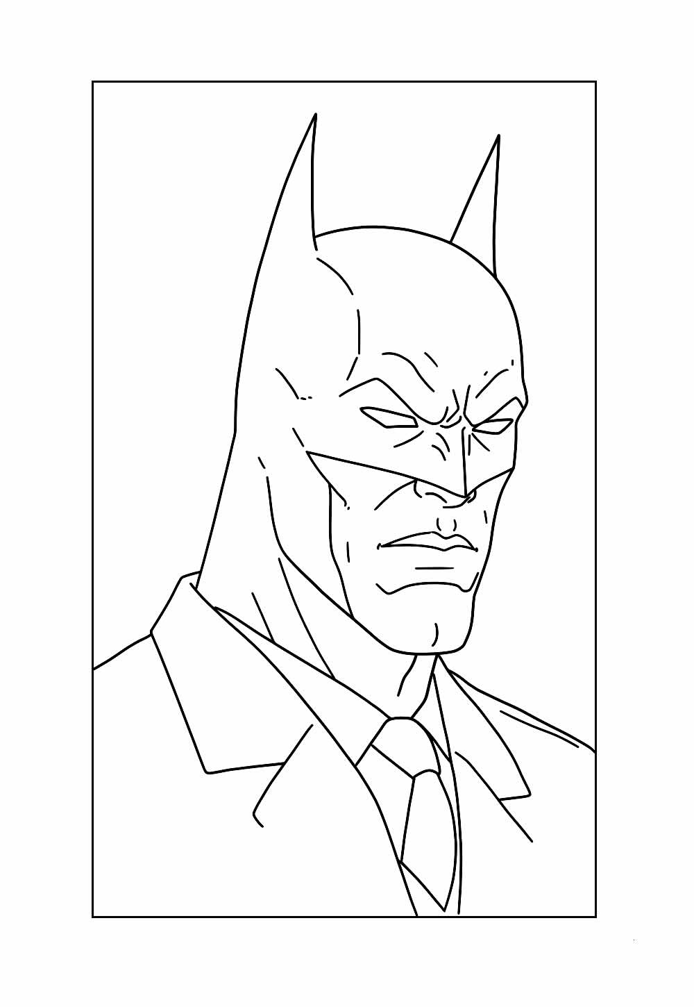 Desenho do Batman para colorir