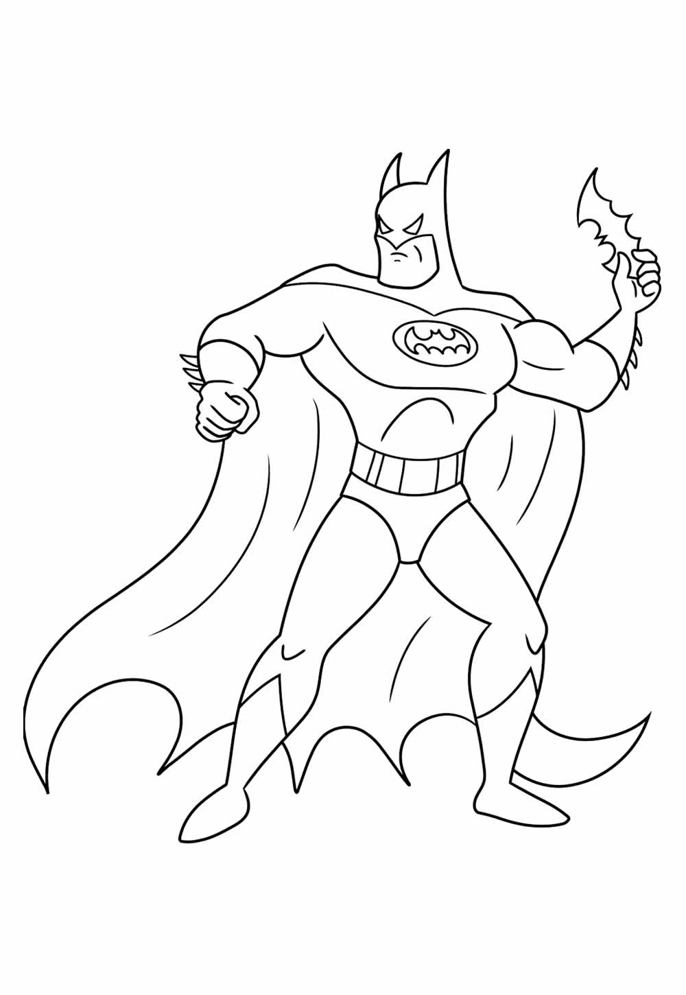 Desenho do Batman para pintar