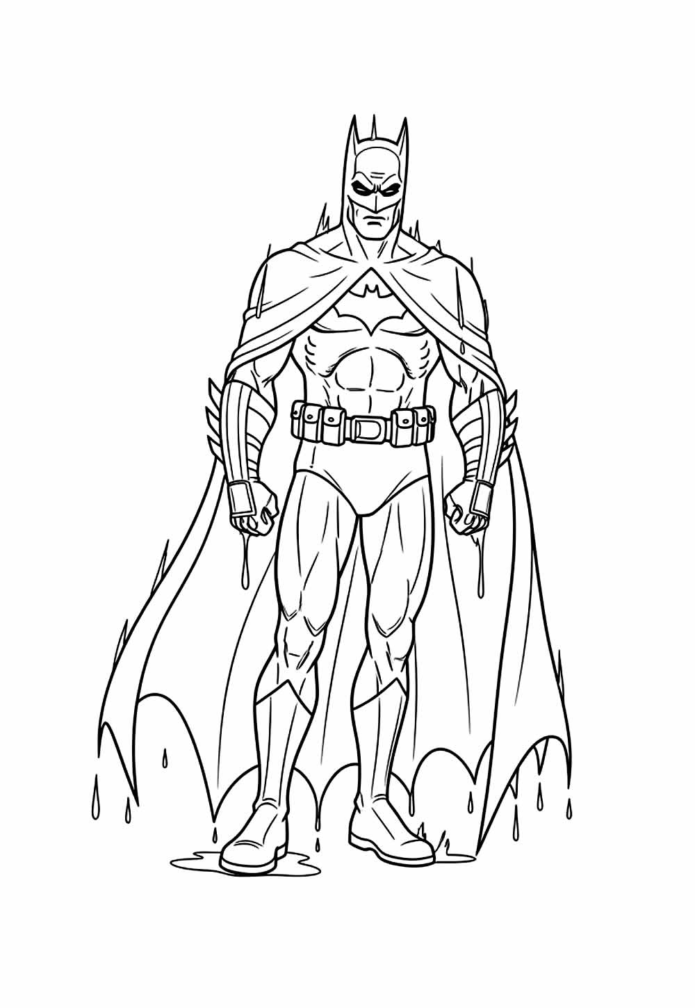 Desenho do Batman para colorir
