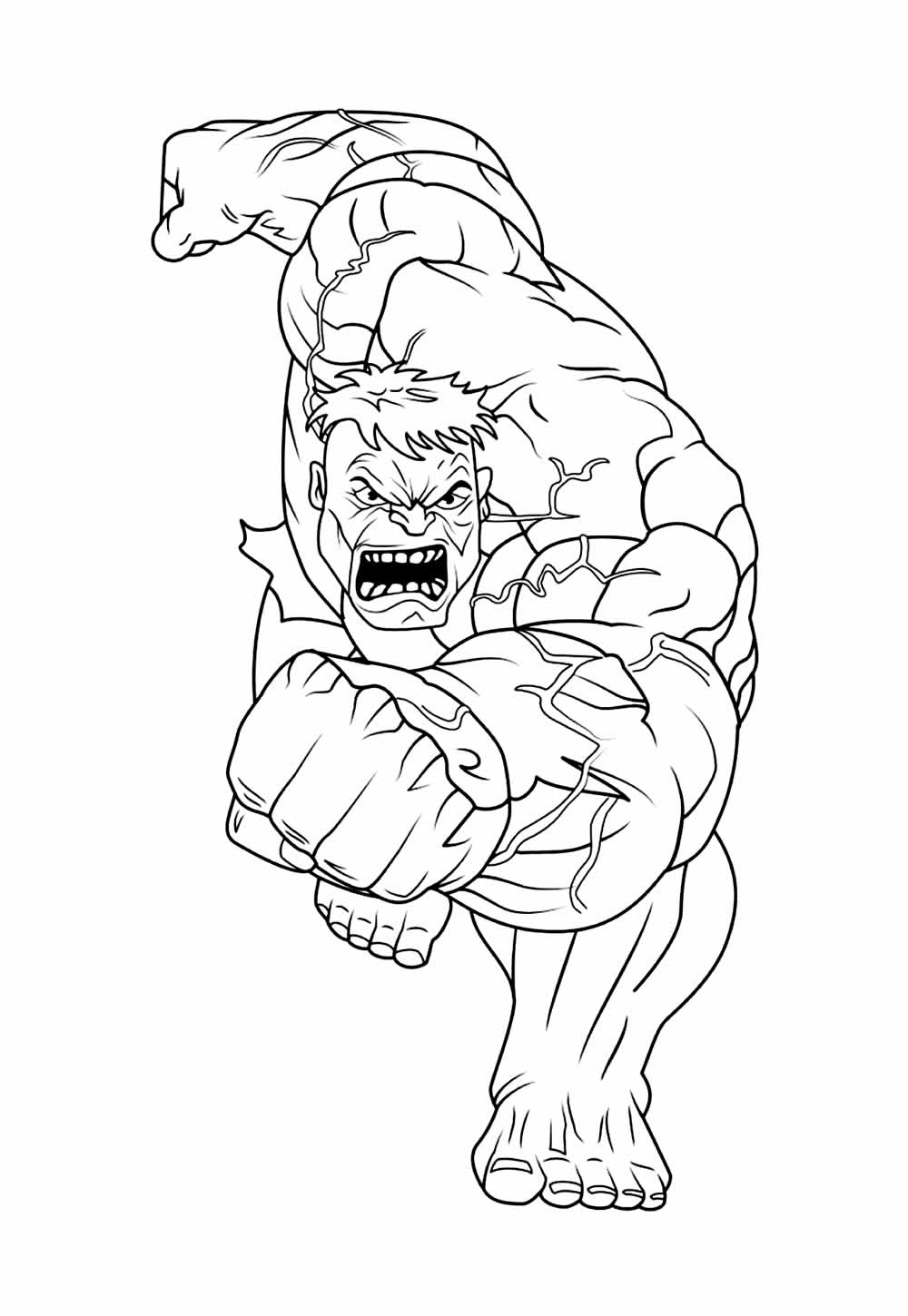 Desenho Hulk Colorir